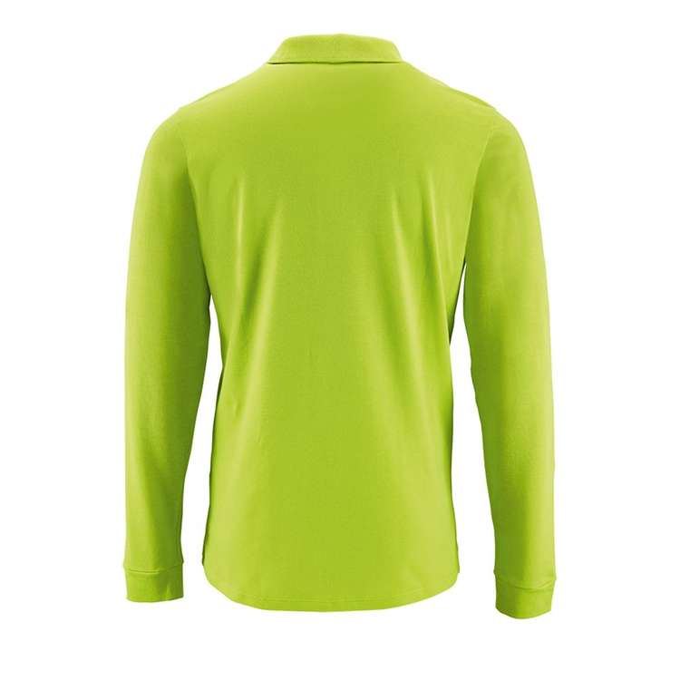 Рубашка поло мужская с длинным рукавом PERFECT LSL MEN, зеленое яблоко