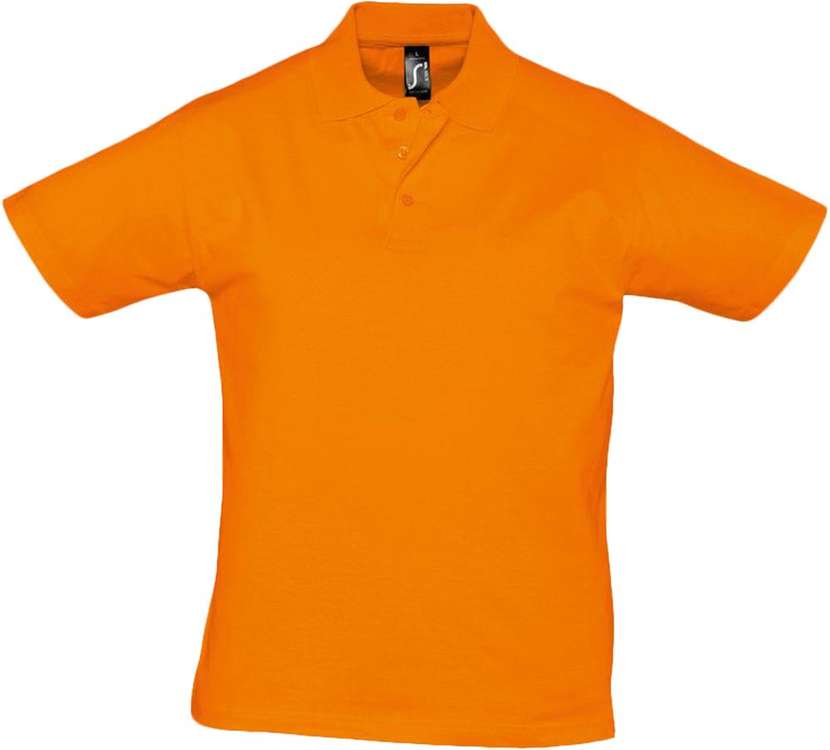 Рубашка поло мужская Prescott men 170 оранжевая, размер XXL