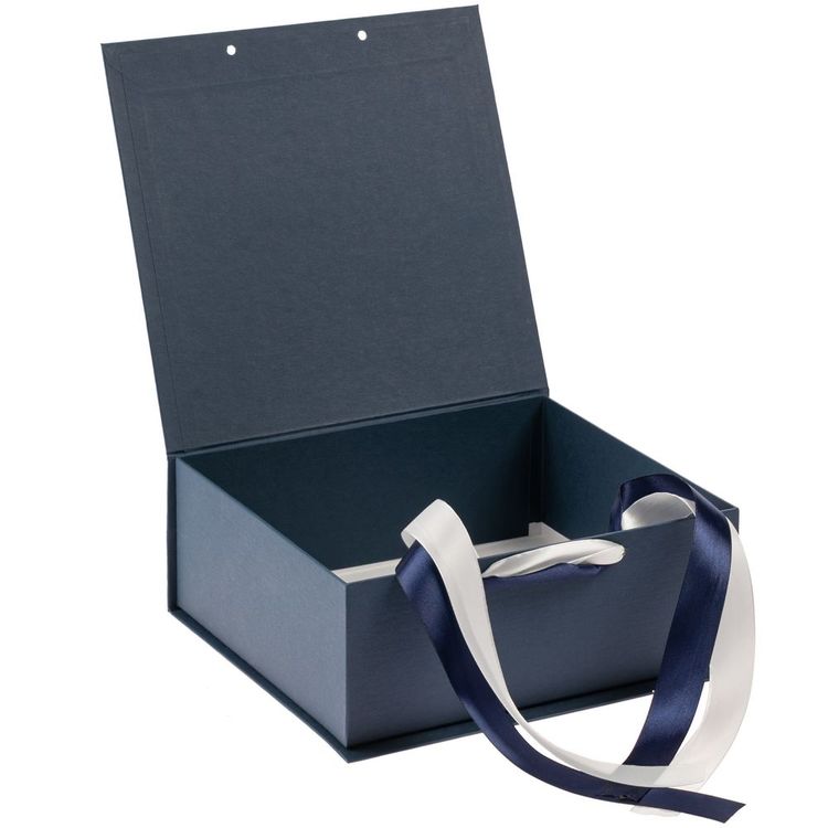 Коробка на лентах Tie Up, малая, синяя