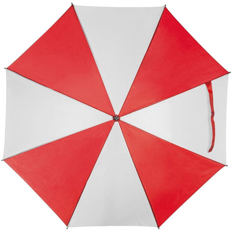 Зонт-трость Milkshake, белый с красным