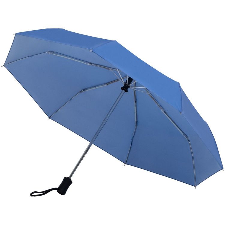 Зонт складной Show Up со светоотражающим куполом, синий