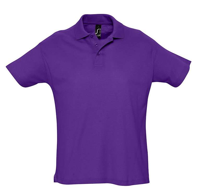 Рубашка поло мужская SUMMER 170, темно-фиолетовая