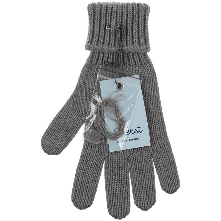 Перчатки Alpine, серый меланж, размер S/M