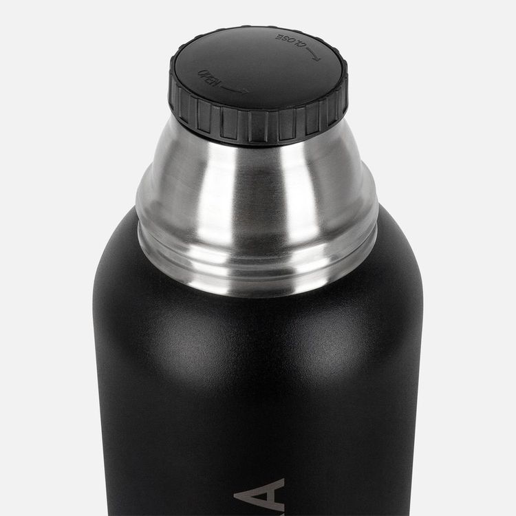 Термос Relaxika 1200 со стикерпаком, черный