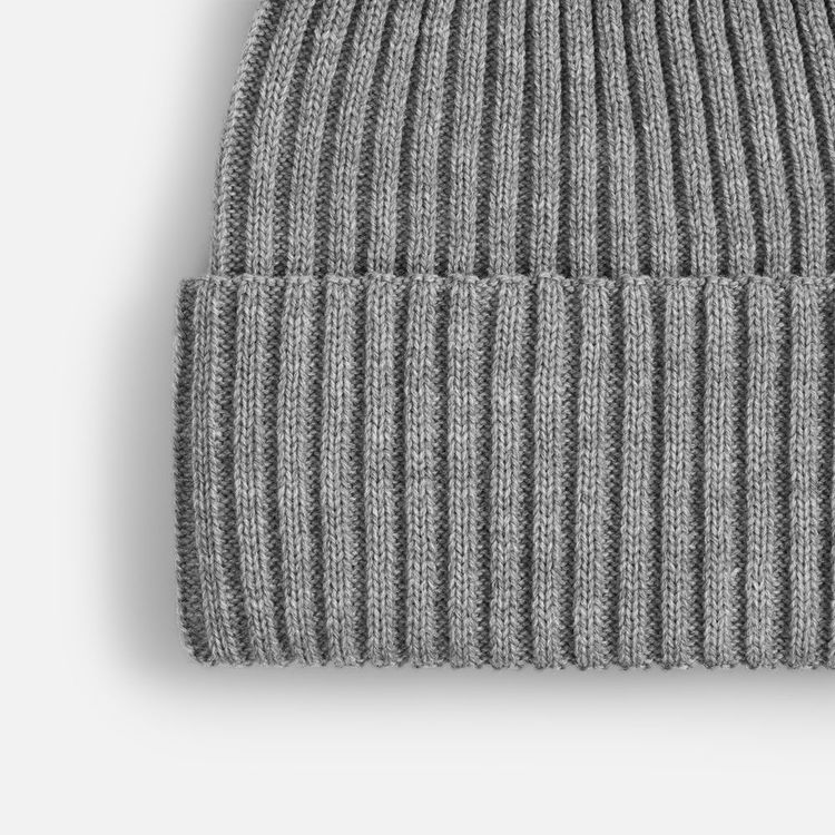 Шапка Yong, серый меланж (эбонит)