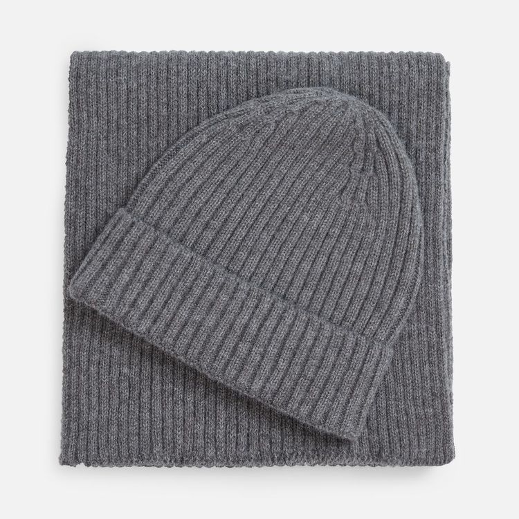 Шарф Laconi, темно-серый меланж