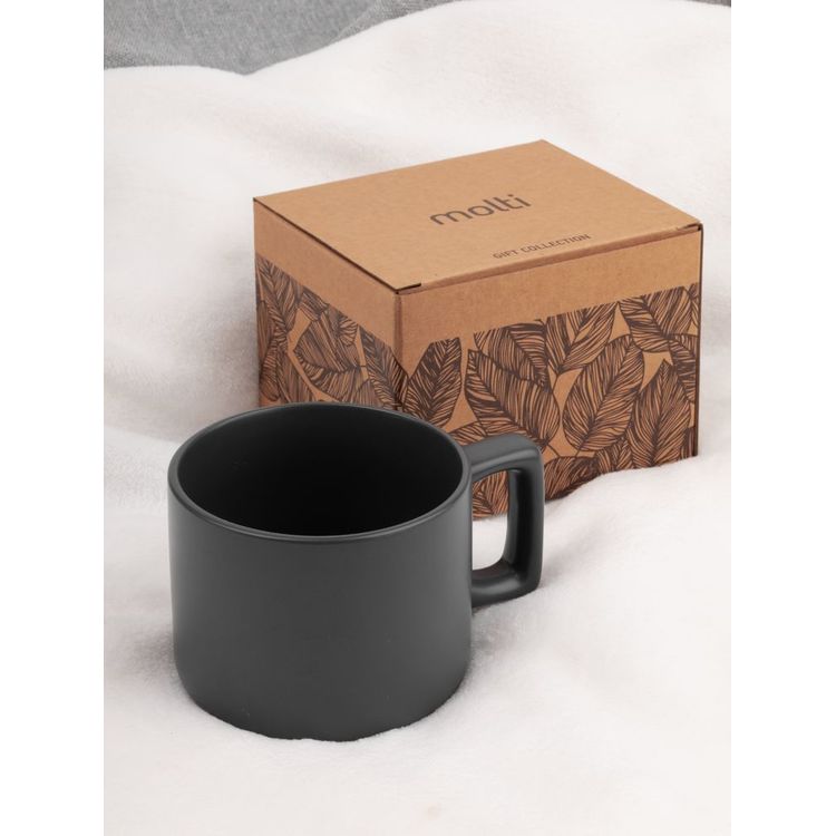 Чашка Jumbo в коробке матовая, темно-серая