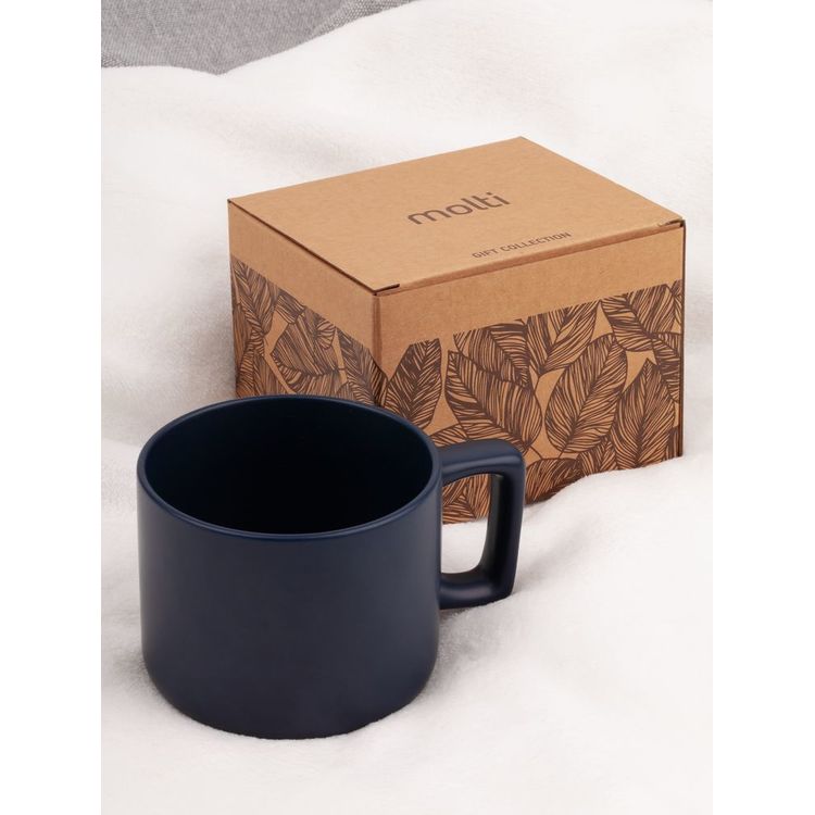 Чашка Jumbo в коробке матовая, темно-синяя