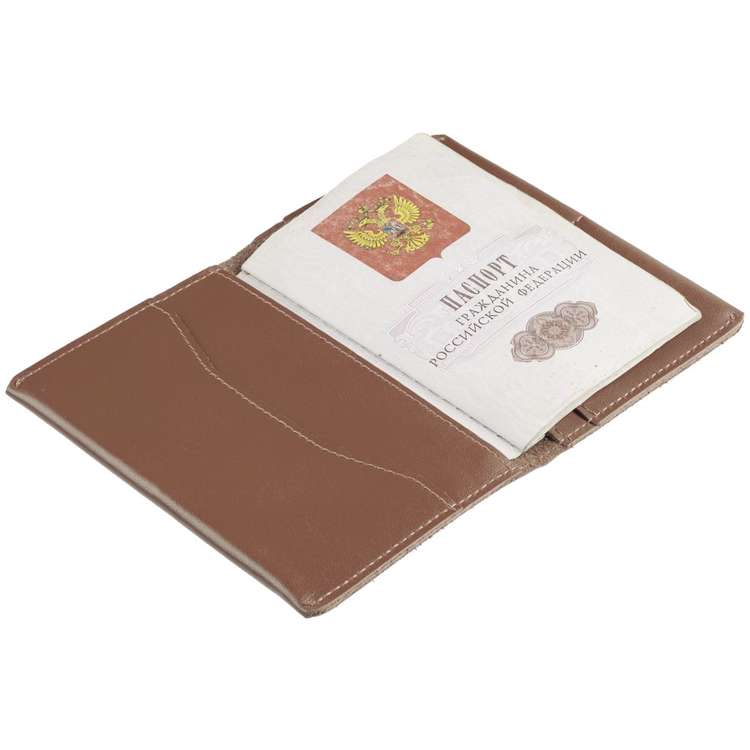 Обложка для паспорта Apache, коричневая