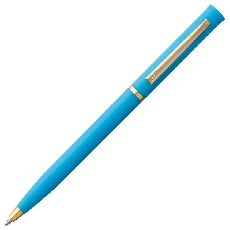 Ручка шариковая Euro Gold, голубая