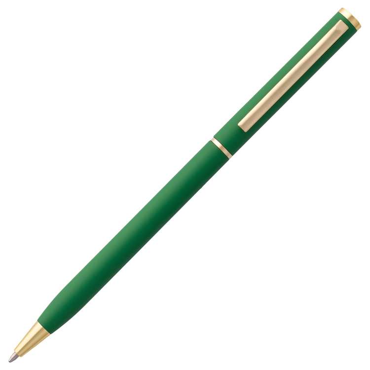 Ручка шариковая Hotel Gold, ver.2, матовая зеленая