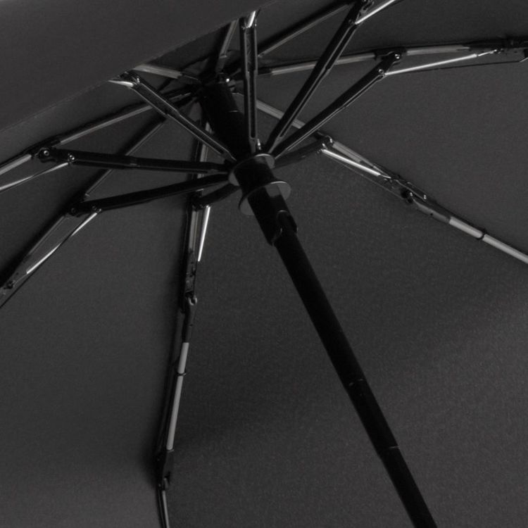Зонт складной AOC Mini с цветными спицами, серый