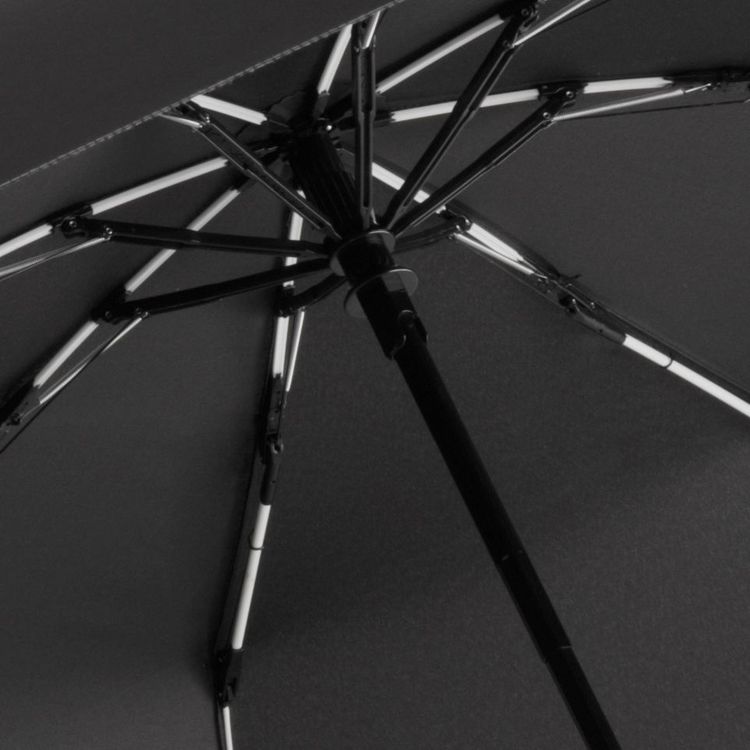 Зонт складной AOC Mini с цветными спицами, белый