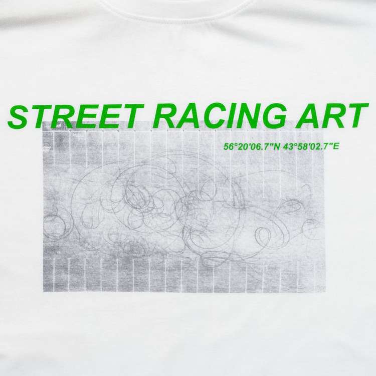 Футболка Street Racing Art, белая, размер XL