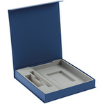 Коробка Arbor под ежедневник 13х21 см, аккумулятор и ручку, синяя