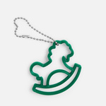 Подвеска «Лошадка-качалка», 3D-печать, зеленая