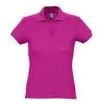 Рубашка поло женская PASSION 170, ярко-розовая (фуксия)