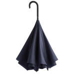 Зонт наоборот Style, трость, темно-синий