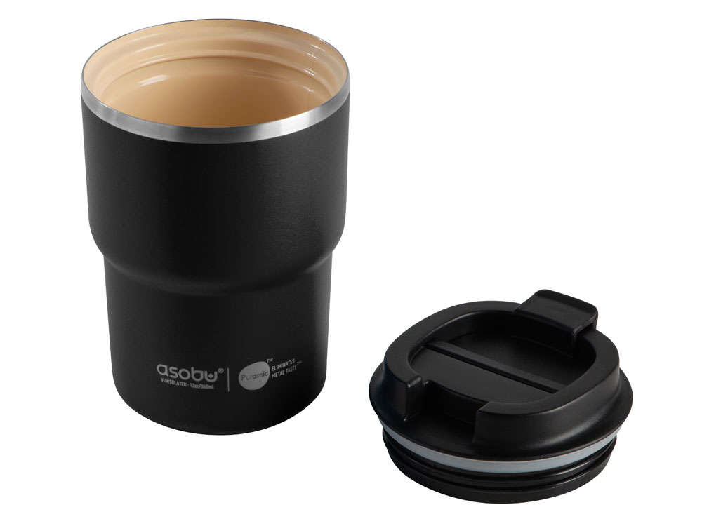 Вакуумная термокружка с внутренним керамическим покрытием Coffee Express, 360 мл, черный