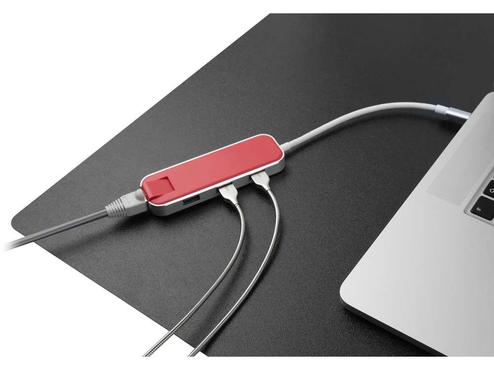 Хаб USB Rombica Type-C Chronos Red