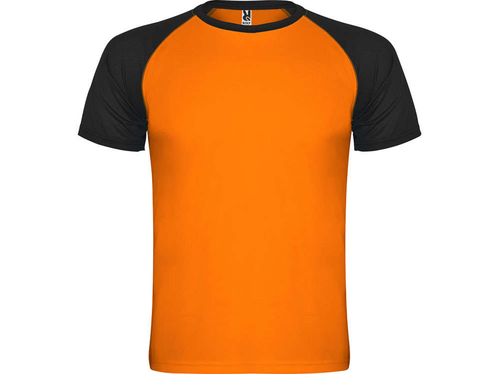 Спортивная футболка Indianapolis мужская, неоновый оранжевый/черный, размер 46-48