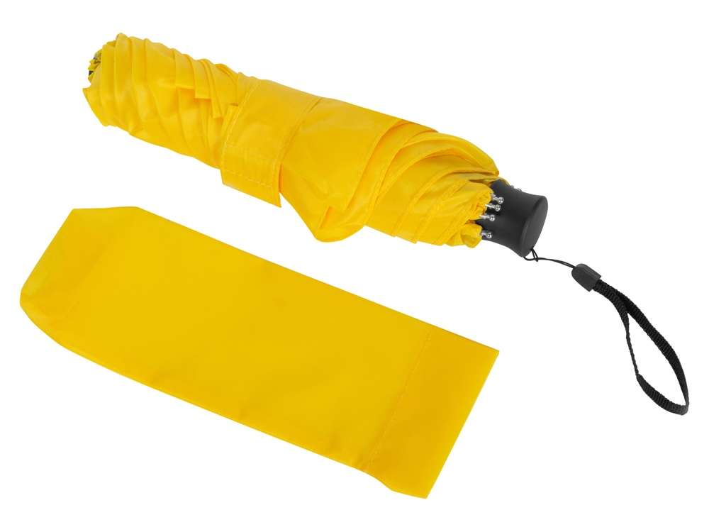 Складной компактный механический зонт Super Light, желтый