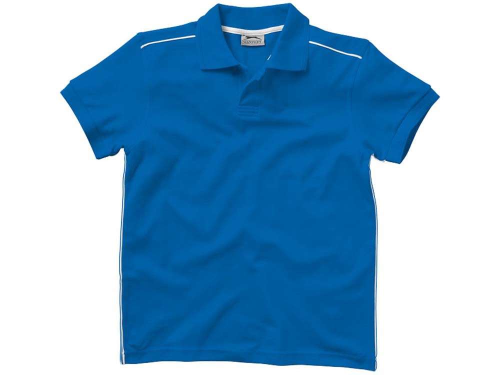 Рубашка поло Backhand мужская, небесно-синий/белый