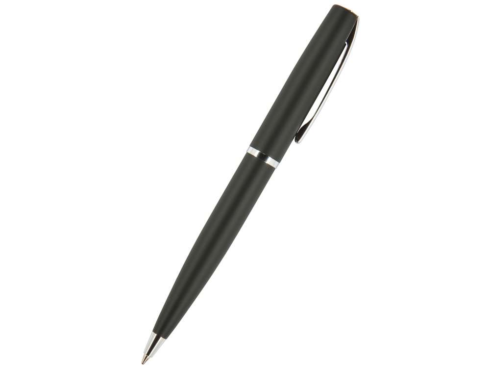 Ручка Sienna шариковая  автоматическая, черный металлический корпус, 1.0 мм, синяя