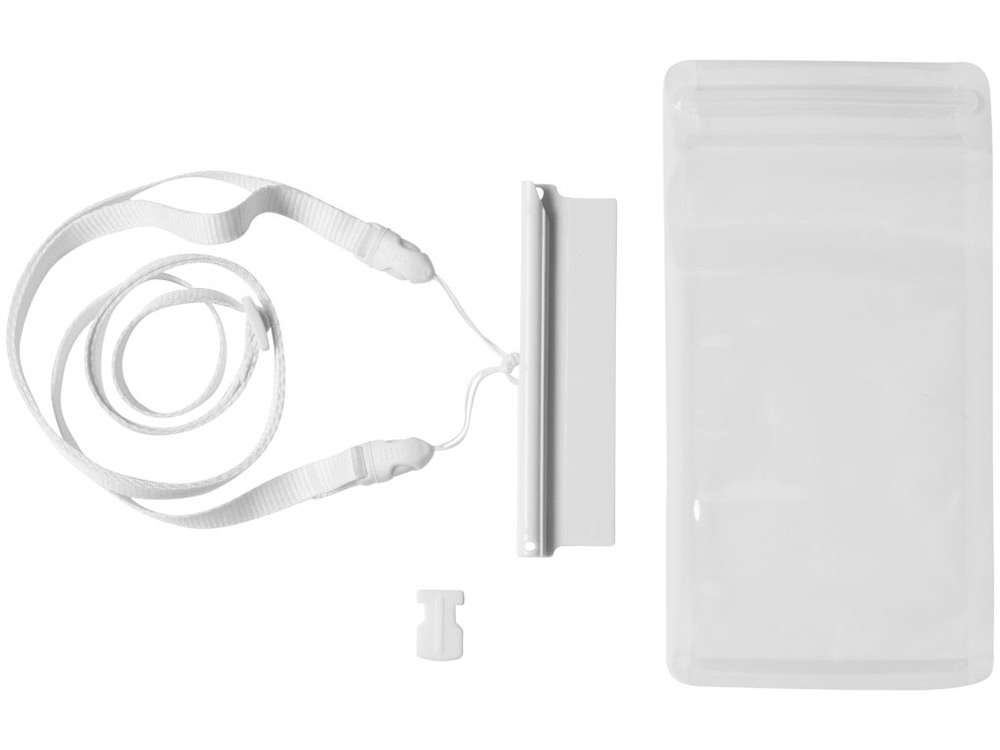 Чехол водонепроницаемый Splash для смартфонов, прозрачный/белый