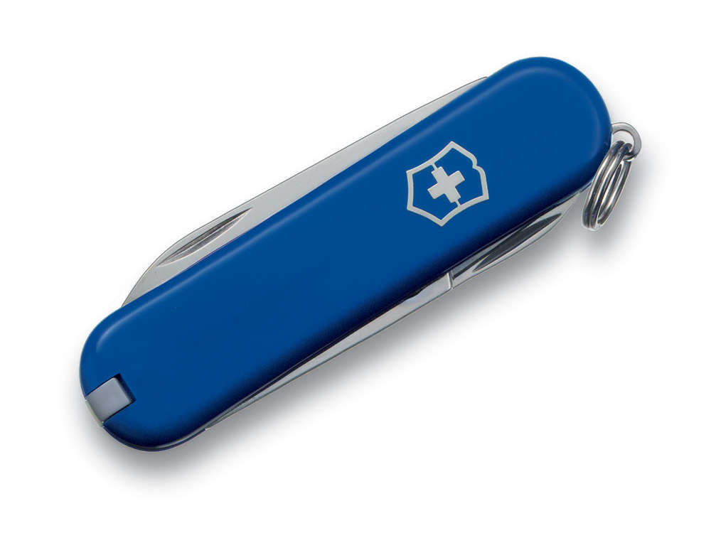 Нож-брелок VICTORINOX Classic SD, 58 мм, 7 функций, синий