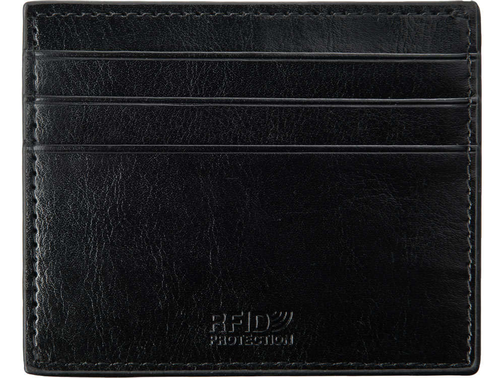 Картхолдер для 6 пластиковых карт с RFID-защитой Fabrizio, черный