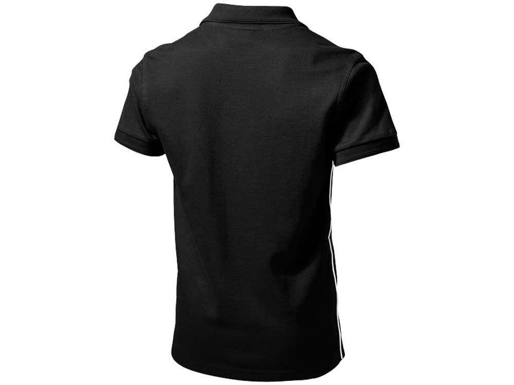 Рубашка поло Backhand мужская, черный/белый, размер 52