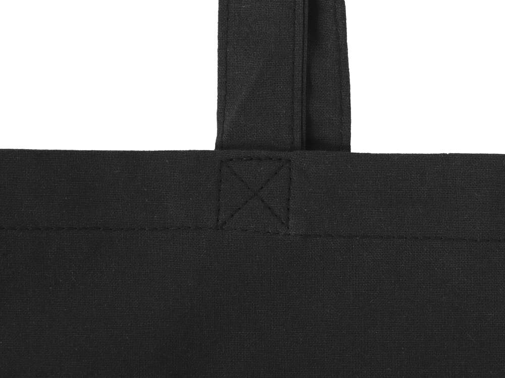 Складывающаяся сумка Skit из хлопка на молнии, черный