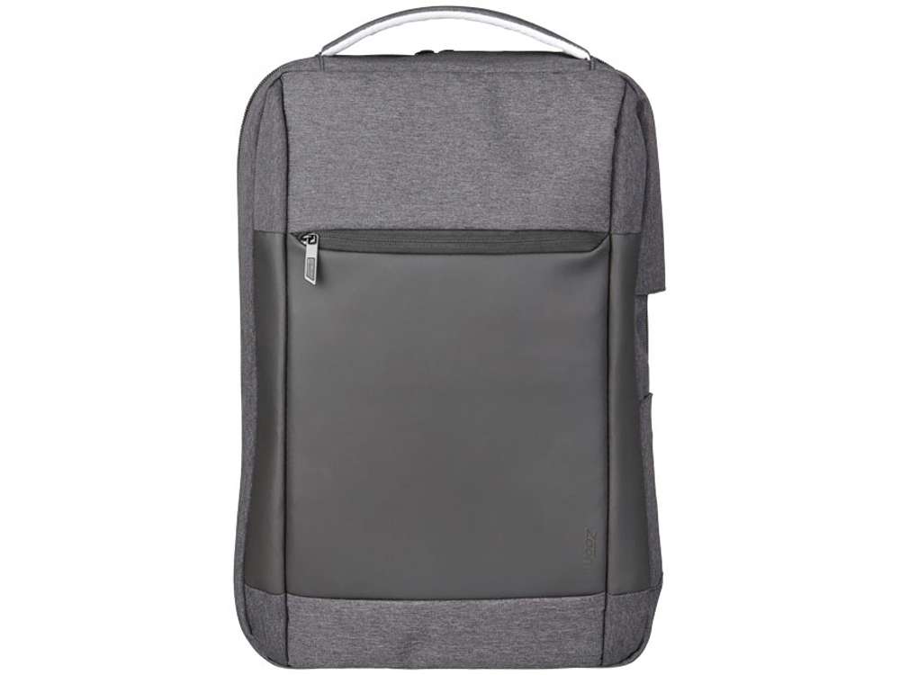 Изящный компьютерный рюкзак с противоударной защитой Zoom 15, темно-серый