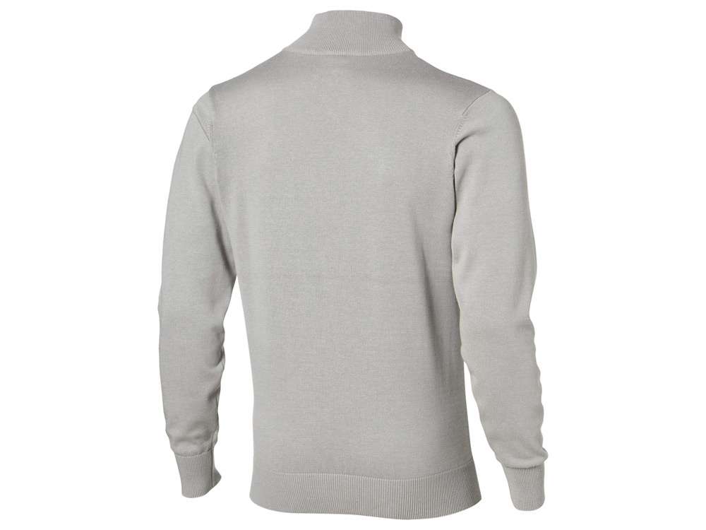 Пуловер Set с застежкой на четверть длины, серый/черный