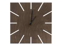 Часы деревянные Лулу квадратные, 28 см, шоколадный