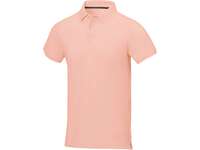Calgary мужская футболка-поло с коротким рукавом, pale blush pink, размер 52