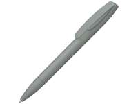 Шариковая ручка Coral Gum  с прорезиненным soft-touch корпусом и клипом., серый