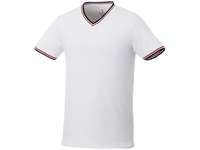 Мужская футболка Elbert с коротким рукавом, белый/темно-синий/красный, размер 48