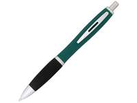 Прорезиненная шариковая ручка Nash, зеленый