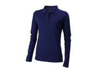 Рубашка поло Oakville женская с длинным рукавом, темно-синий, размер 50-52